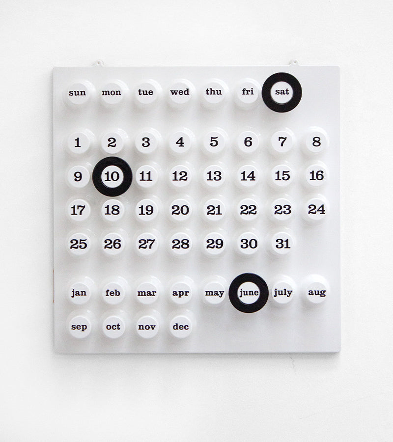 Calendario perpetuo bianco - Ring a Date