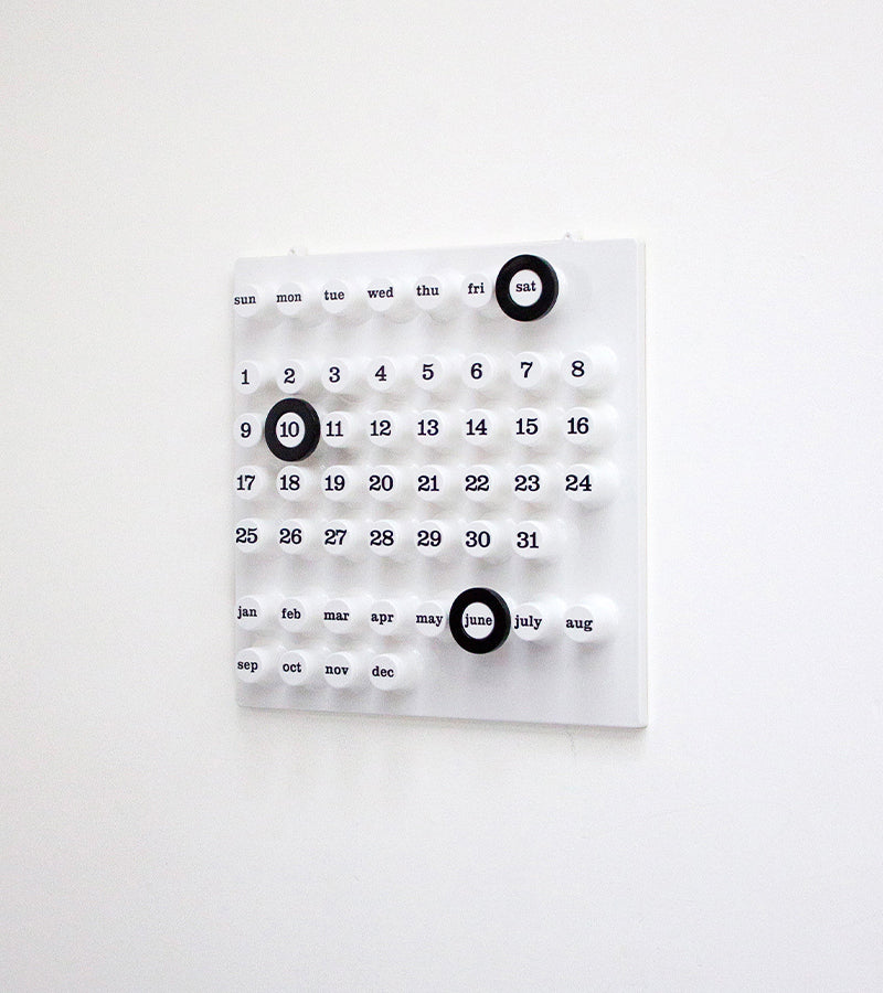 Calendario perpetuo bianco - Ring a Date