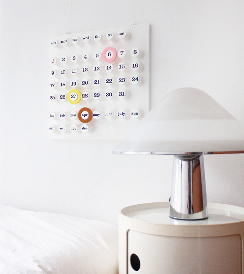 Calendario perpetuo bianco - Ring a Date