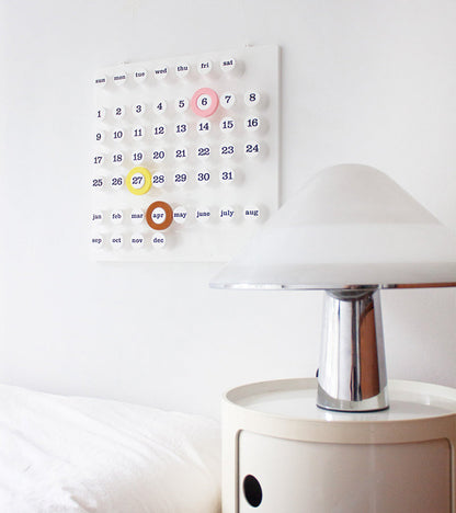 Calendrier perpétuel blanc - Ring a Date