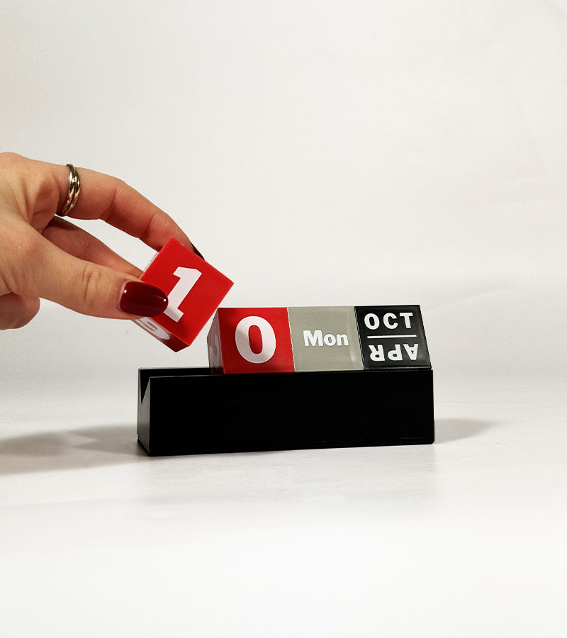 Calendrier perpétuel en cubes