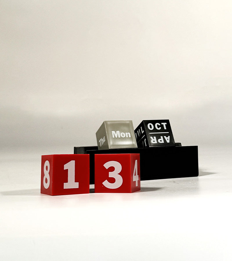Calendrier perpétuel en cubes