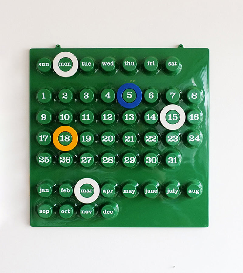 Calendario perpetuo Verde - Ring a Date