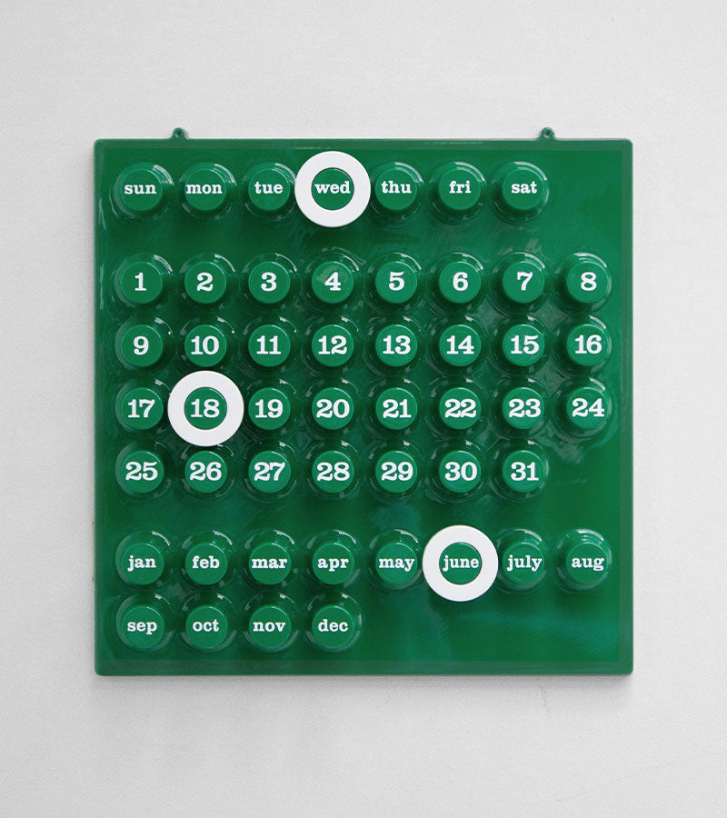 Calendario perpetuo Verde - Ring a Date