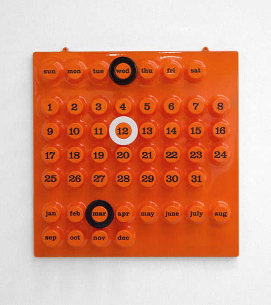 Calendario perpetuo arancione - Ring a Date