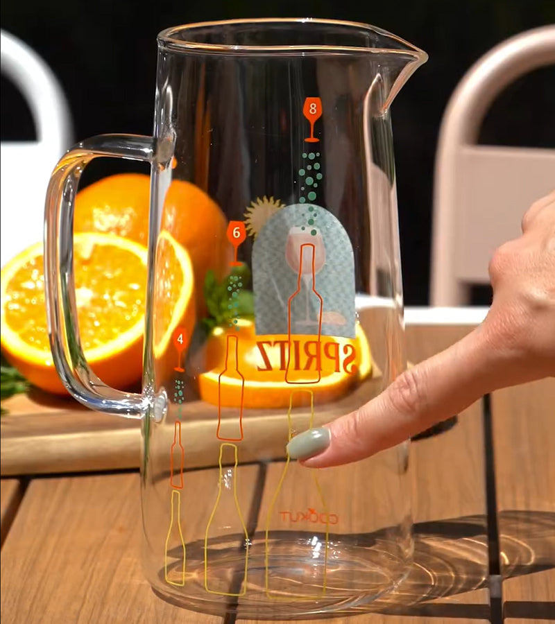 Carafe à spritz graduée