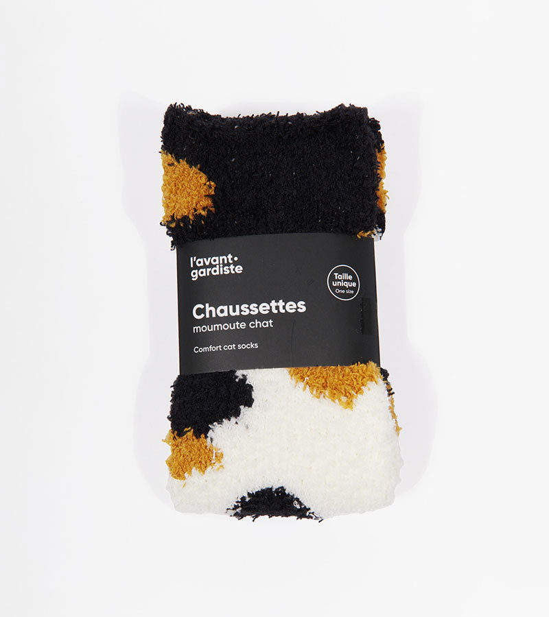 Chaussettes chat en moumoute