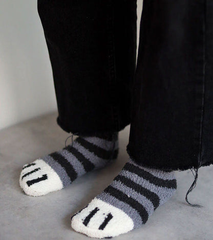 Chaussettes chat en moumoute