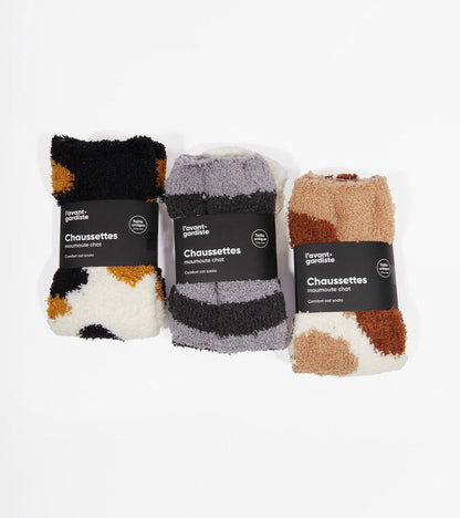 Chaussettes chat en moumoute