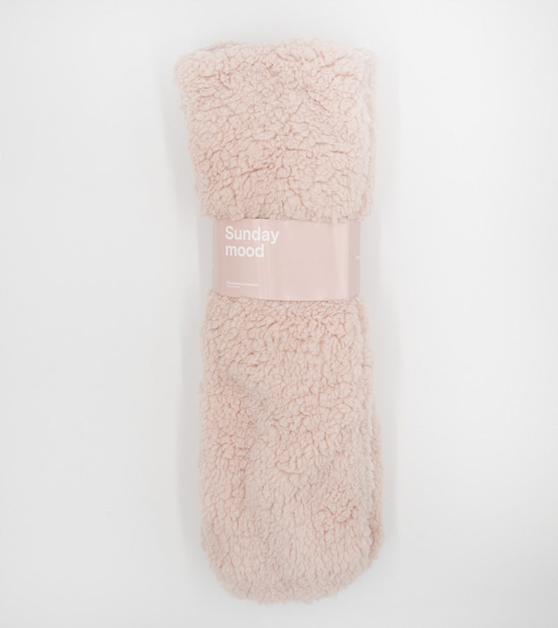 Chaussettes cocooning en moumoute Rose pâle  L'expressionist