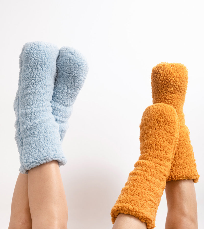 Chaussettes cocooning en moumoute  L'expressionist