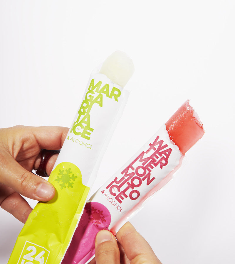 Cocktails en bâtonnet à glacer