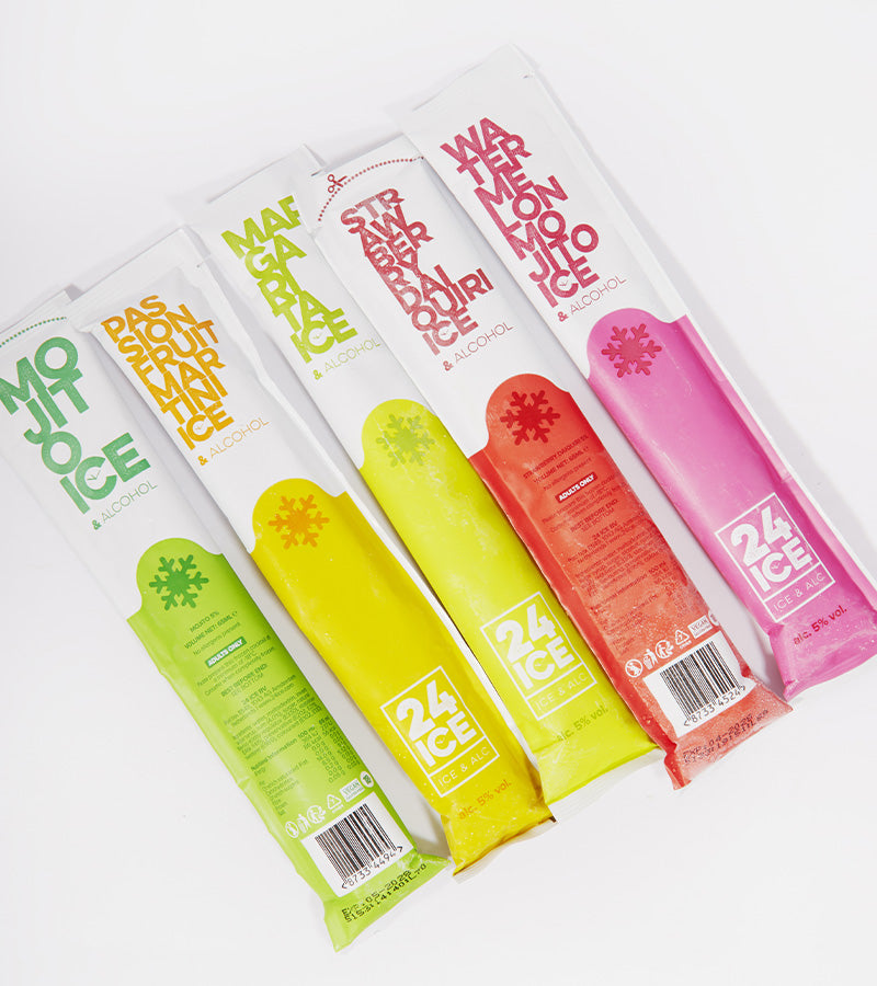 Cocktails en bâtonnet à glacer