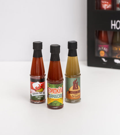 Coffret de 15 sauces piquantes du monde 
