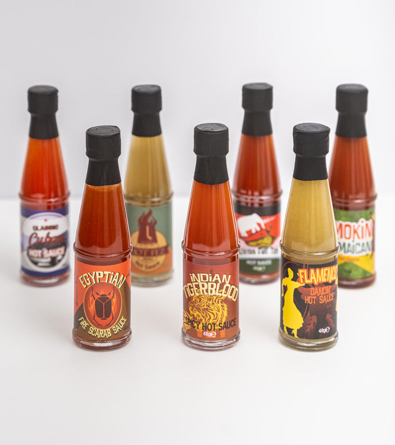 Coffret de 15 sauces piquantes du monde 