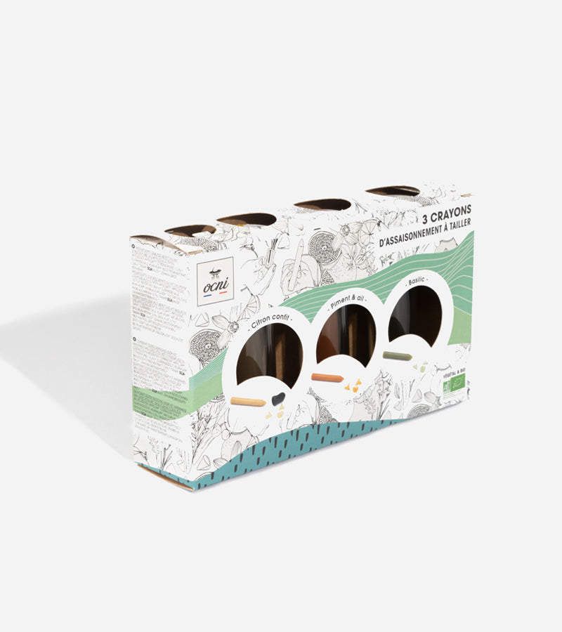 Kit découverte d’assaisonnement en crayons à tailler  OCNI FACTORY