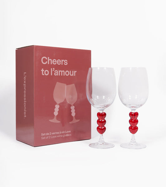 Due calici da vino love