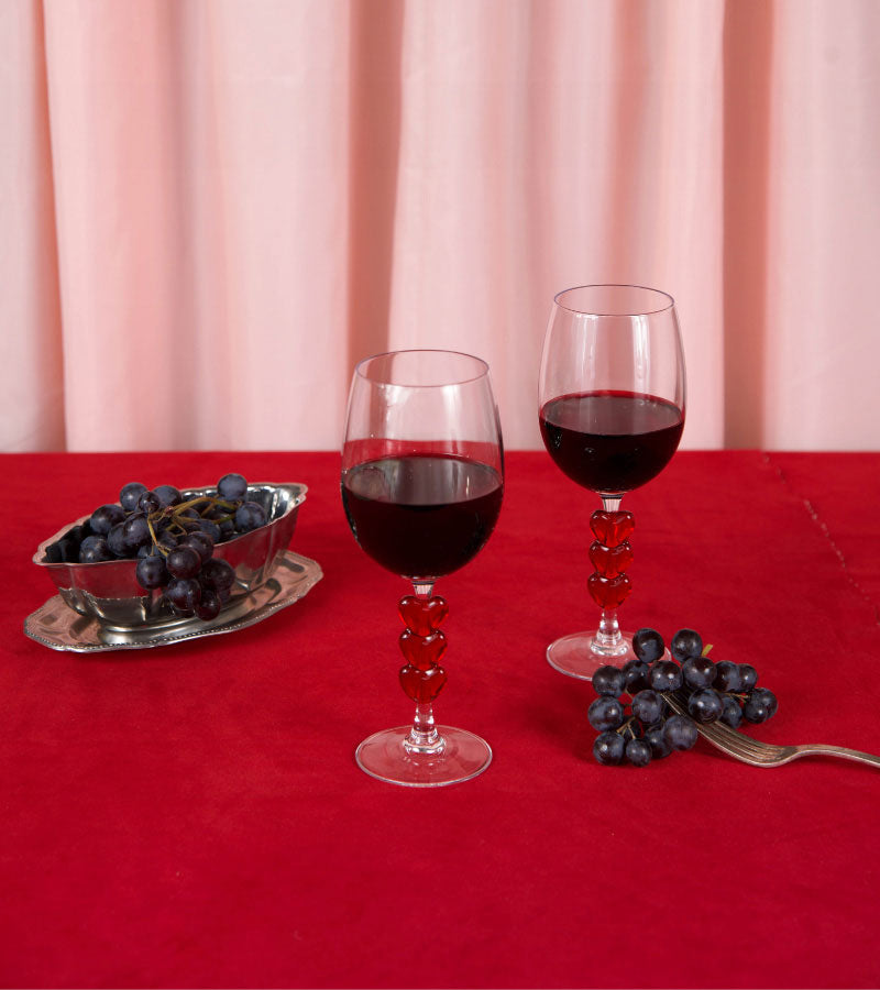 Coffret de deux verres à vin love
