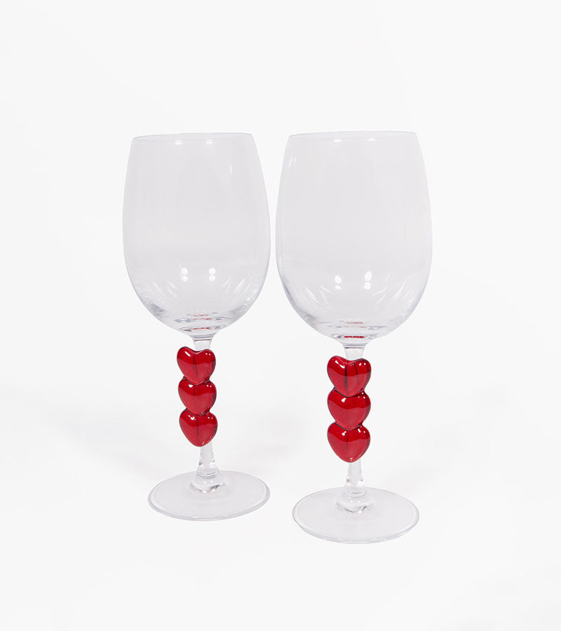 Coffret de deux verres à vin love