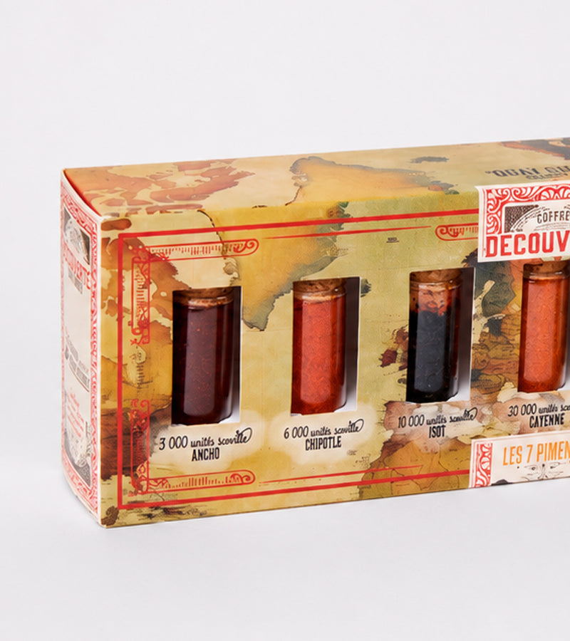 Cofanetto di peperoncino - Scala di Scoville