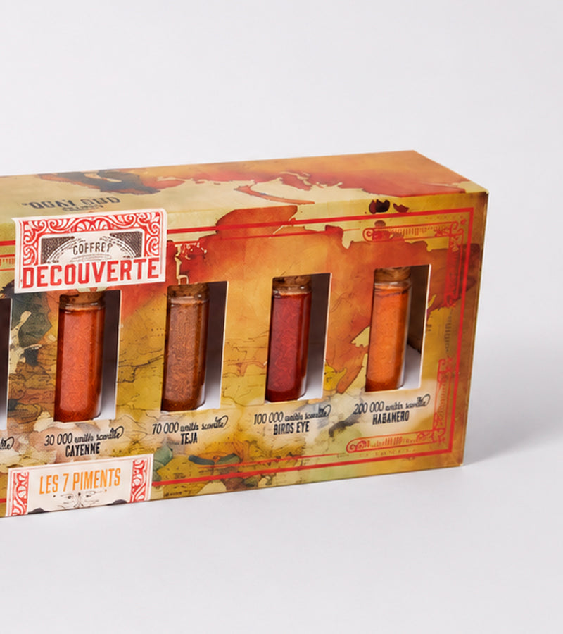 Cofanetto di peperoncino - Scala di Scoville