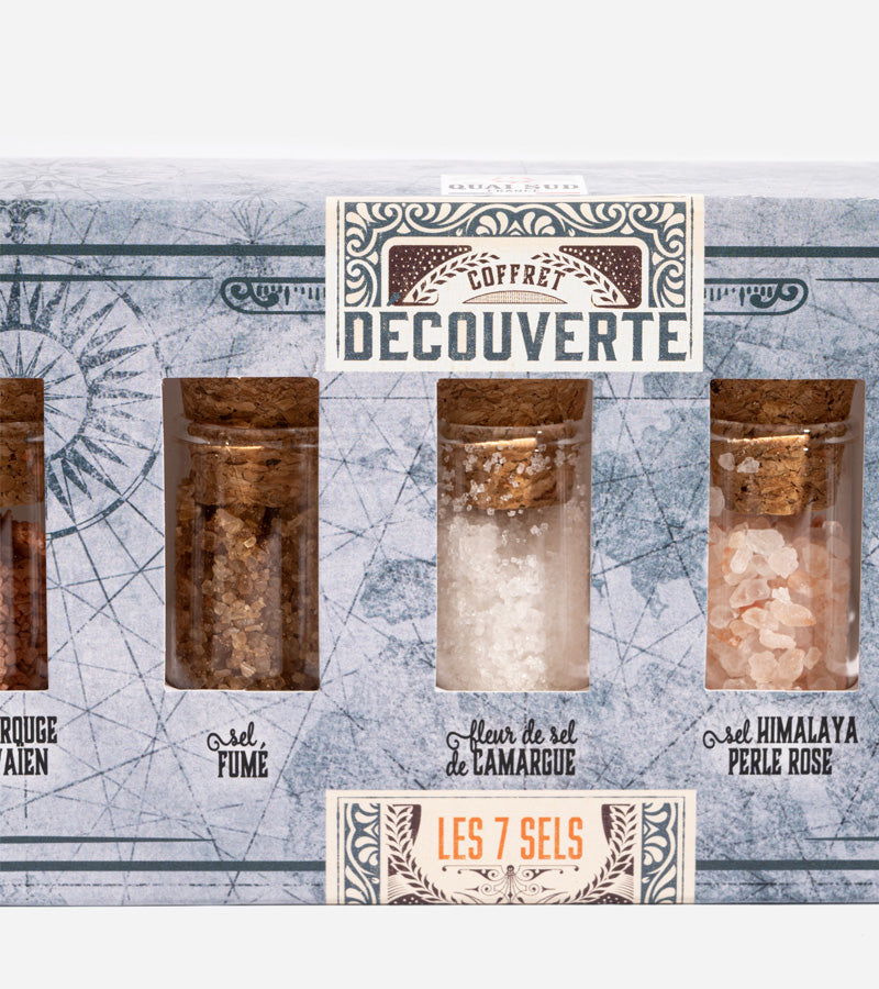 Coffret découverte - 7 sels du monde  Quai Sud