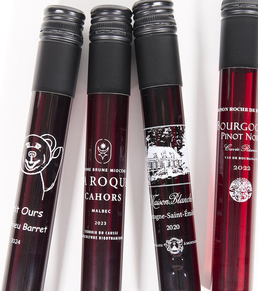Confezione degustazione di 4 grandi vini rossi francesi