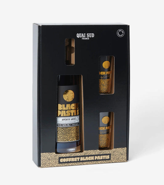 Cofanetto Pastis noir & bicchieri