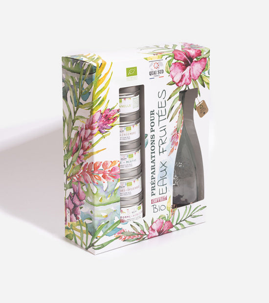 Coffret pour préparer son eau infusée aux fruits  Quai Sud