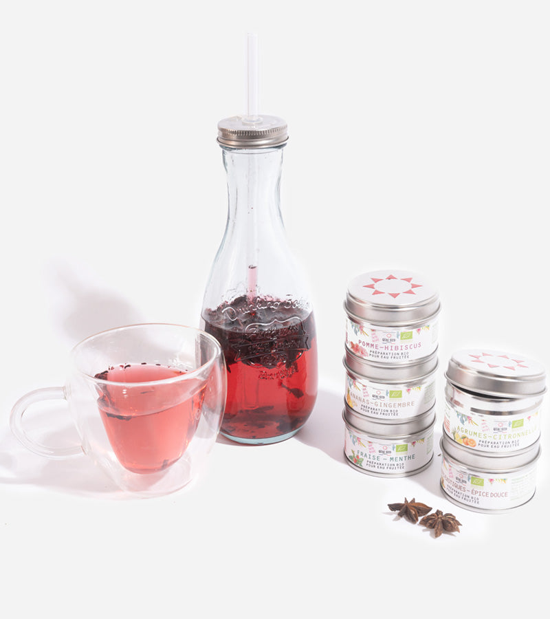 Coffret pour préparer son eau infusée aux fruits  Quai Sud