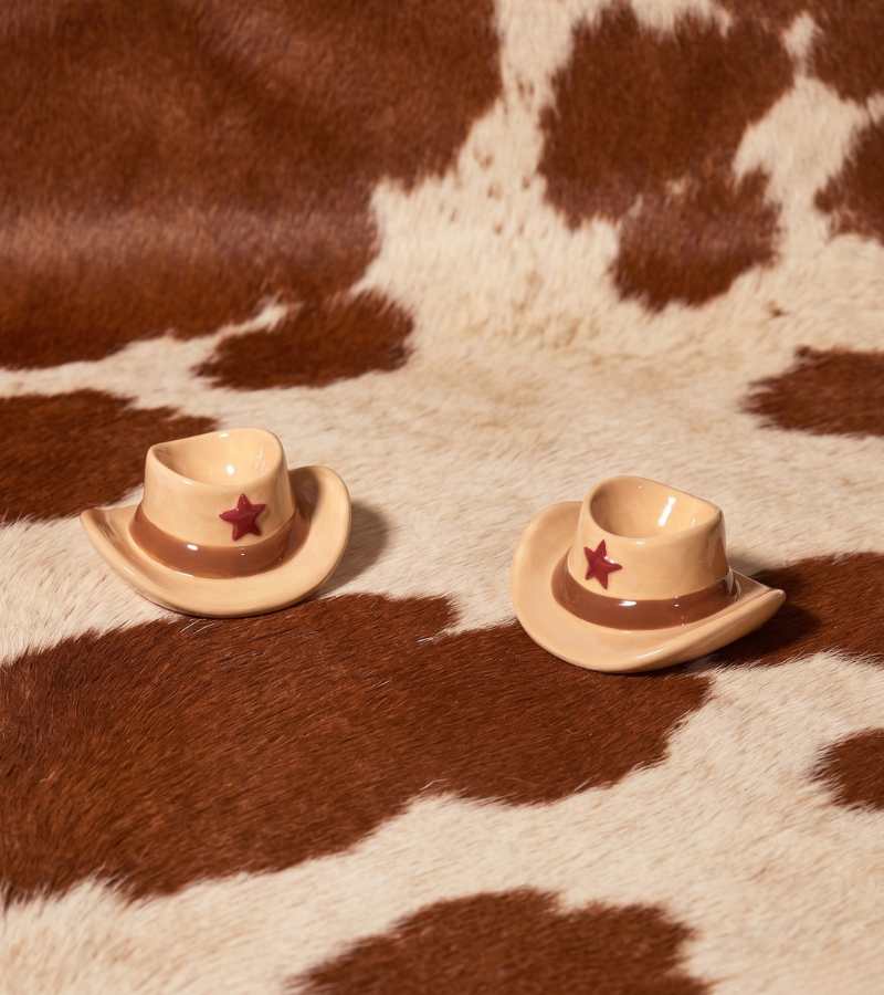 Set di portauova cowboy