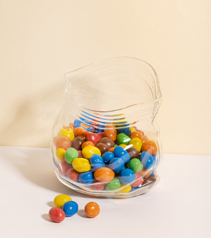 Bocal en verre façon sachet zippé  Fred and Friends