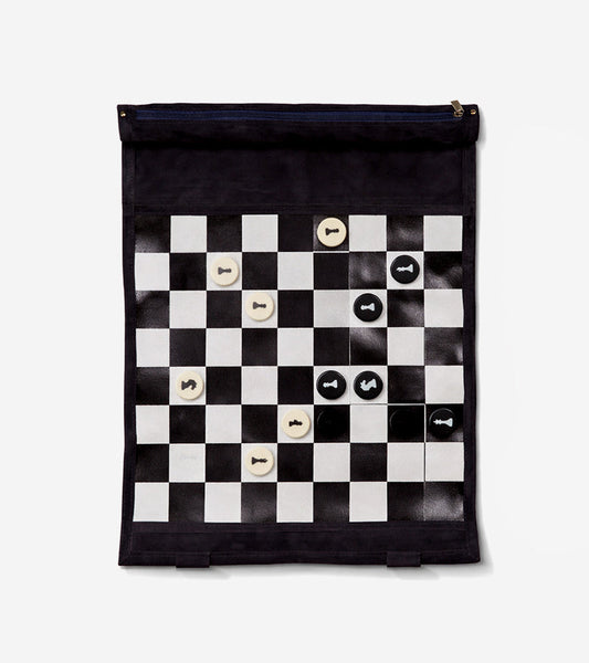 Scacchiera da viaggio in pelle 