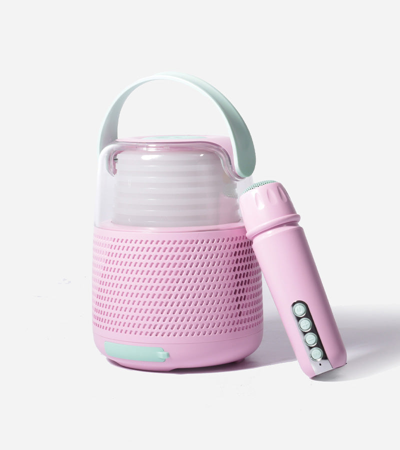 Cassa con microfono per karaoke
