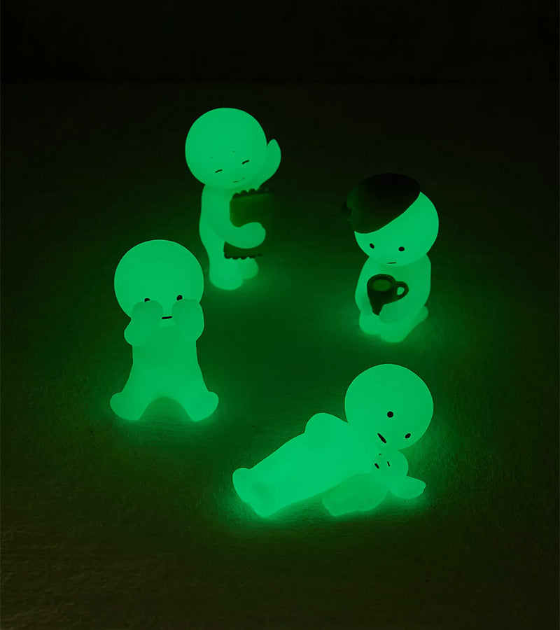 Figurine fluorescenti Smiski - Serie letto