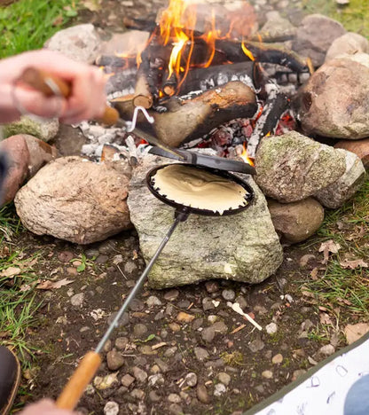 Una piastra per waffle barbecue