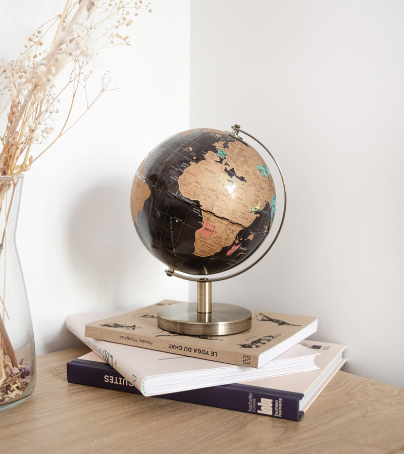 Globe terrestre à gratter  suck uk