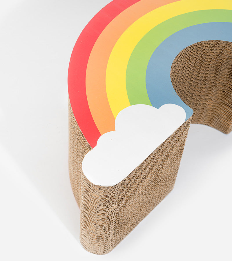 Tiragraffi arcobaleno per gatti