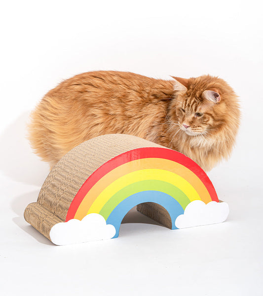 Tiragraffi arcobaleno per gatti