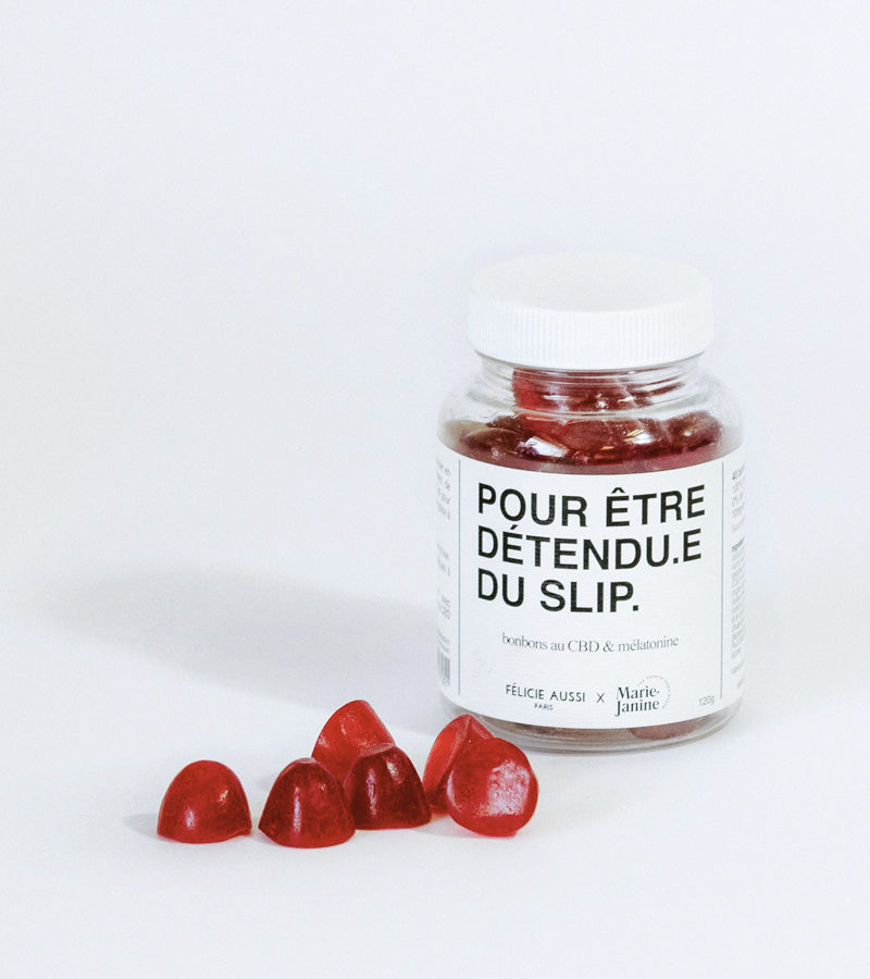 Gummies CBD et mélatonine, pour être détendu(e) du slip  Marie Janine