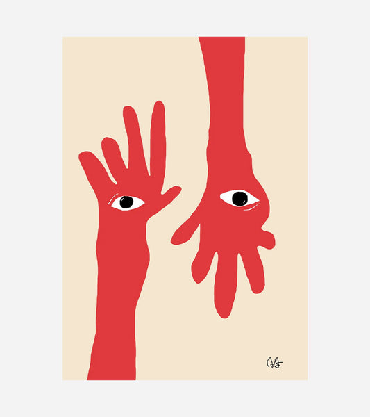 Poster 30x40 Hamsa Hands - Collettivo di carta