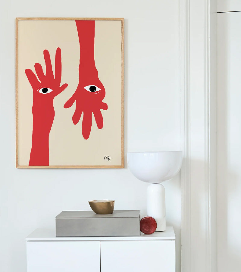 Hamsa Hands - Affiche 30x40  Paper collective
