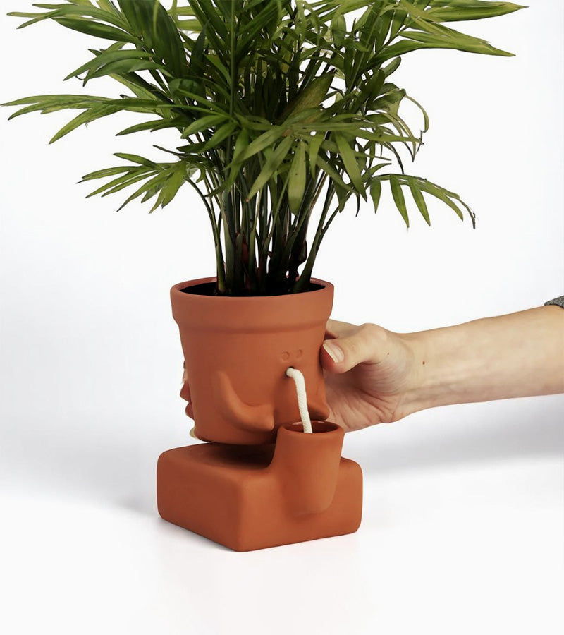 Jardinière autonome qui a soif