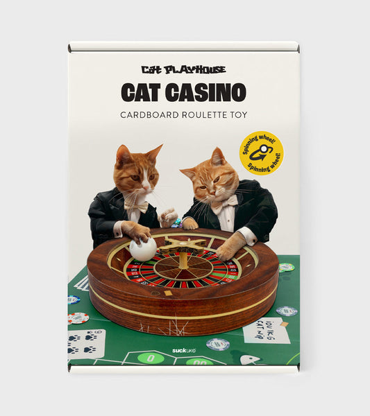 Gioco della roulette del casinò per gatti