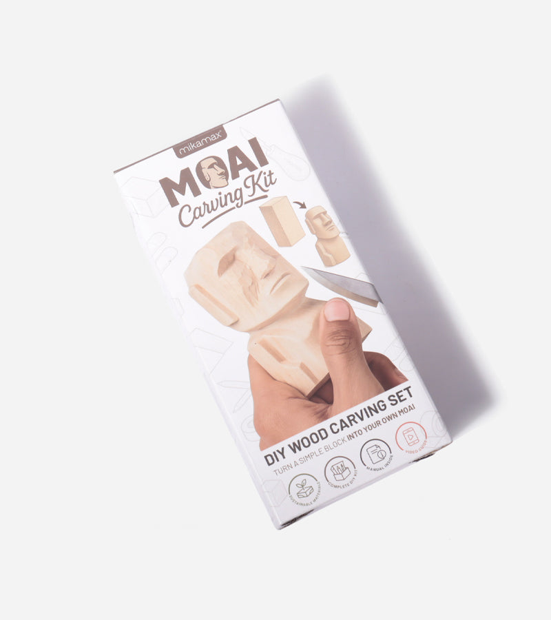Kit per scultura Moai in legno