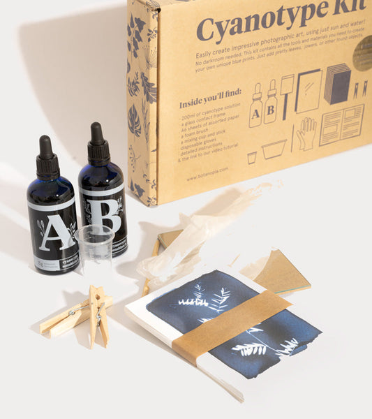 Kit per stampe in cianotipo fai da te