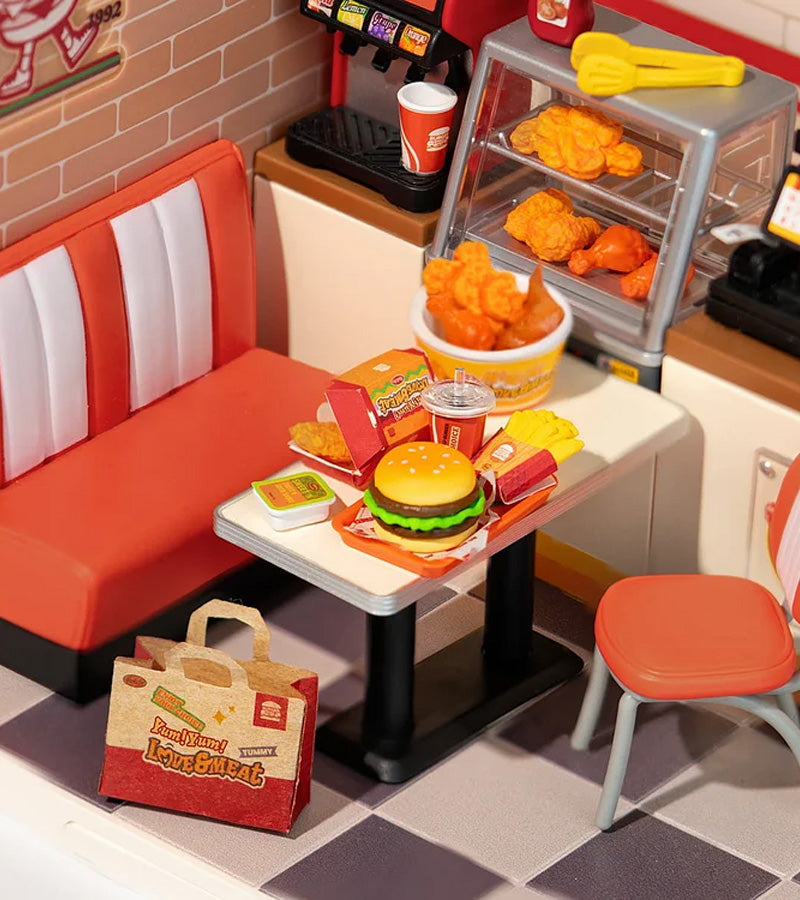 Kit DIY Fast food miniature - Yum Yum Burgers