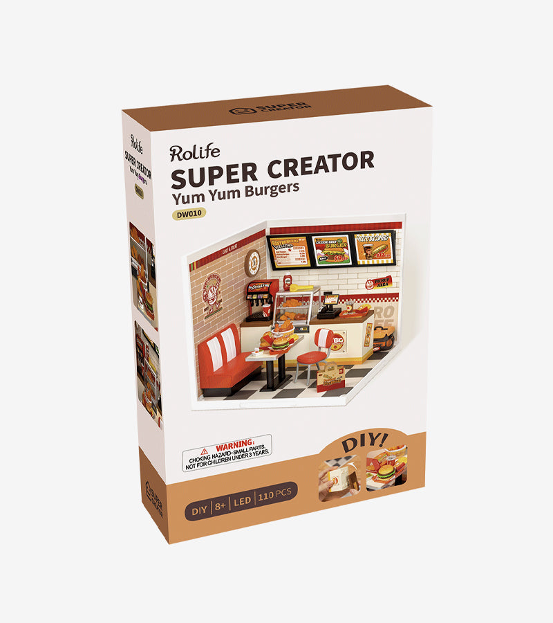 Kit DIY Fast food miniature - Yum Yum Burgers