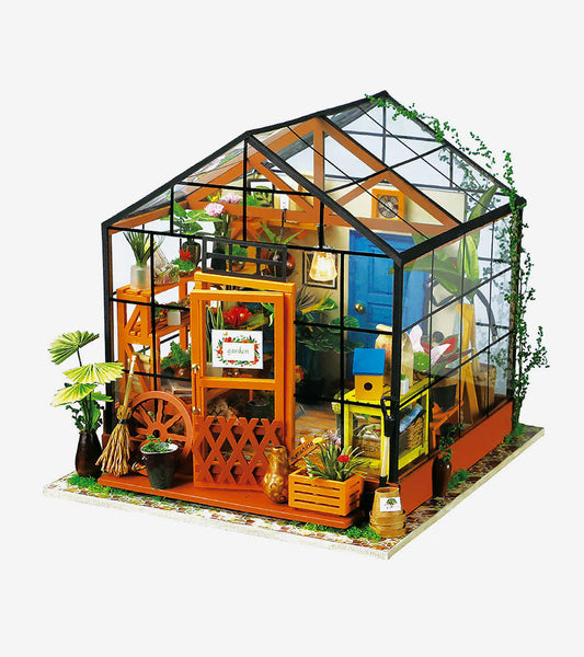 Kit fai da te per una casa in miniatura - La casa dei fiori di Cathy
