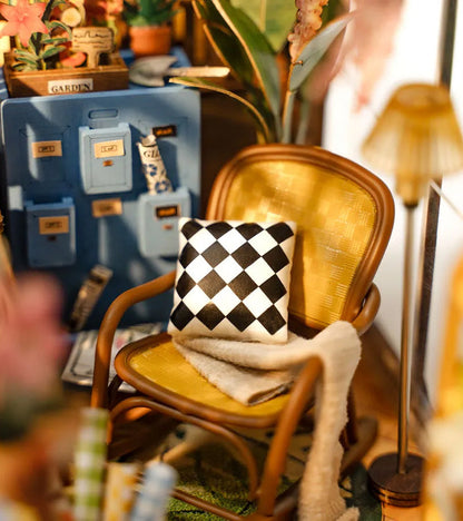 Kit DIY maison miniature en serre-livre - Garden House  Robotime